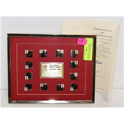 FRAMED LTD. EDITION 1988 CALGARY OLYMPIC WINTER