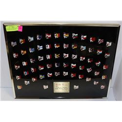 CALGARY OLYMPICS FLAGS OF NATIONS 60 PIN DISPLAY
