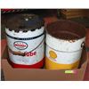 Image 1 : TWO OIL/GREASE CANS - IMPERIAL AND SHELL.