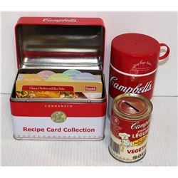 CAMPBELL'S SOUP COLLECTIBLES RECIPE BOX