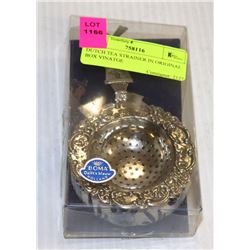 DUTCH TEA STRAINER IN ORIGINAL BOX VINTAGE