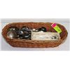 Image 1 : BASKET FULL OF COLLECTIBLE SPOONS - LOTS