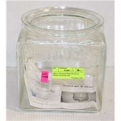 CIRCA 1934 PLANTERS PEANUTS STORE COUNTER JAR