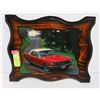 Image 1 : VINTAGE 1965 FORD MUSTANG PICTURE ON WOOD