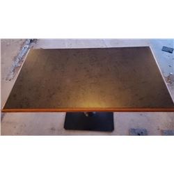LOT OF 4 RECTANGLE VENEER TOP RESTAURANT TABLES