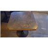 LOT OF SIX 28" X 28" VENEER TOP RESTAURANT TABLES
