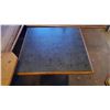 LOT OF FOUR 30" X 30" VENEER TOP RESTAURANT TABLES