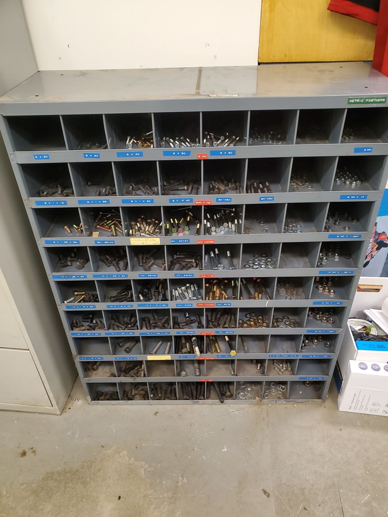 3 HARDWARE ORGANIZING RACKS W/ HARDWARE