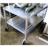 Image 1 : Rolling Stainless Steel Utility Table w/ Undershelf 27"W x 32"D x 26.5"H