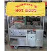 Image 1 : Rolling Hot Dog Cart w/ Canopy 58”W x 35"D x 78”H