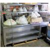 Image 1 : Stainless Steel Ice Bin w/ Counter & Shelving (contents not included) 78.5”W x 30"D x 66”H