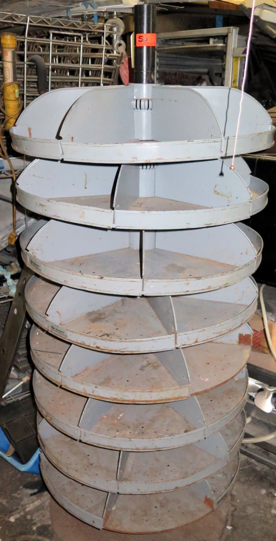 Round Multi-Tiered Rotating Storage Rack