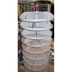 Round Multi-Tiered Rotating Storage Rack