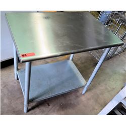 Stainless Steel Utility Table w/ Undershelf 3’W x 2"D x 35”H