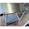 Image 1 : Stainless Steel Utility Table w/ Undershelf 3’W x 2"D x 35”H