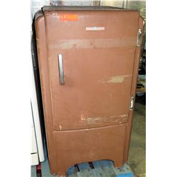 General Electric Brown Vintage Footed Single-Door Refrigerator