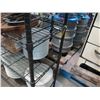 Image 8 : Black 5-Tier Metal Wire Shelf w/ Contents - Plates, Metal Bowls, Wood Utensils, etc
