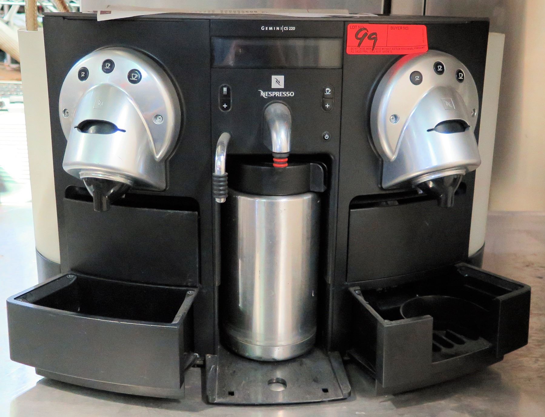 Nespresso Gemini CS220 Pro Commercial Double Expresso Maker