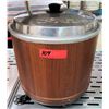 Image 1 : NV-25 Wood Grain Pattern Electric Rice Cooker AC100V-47W