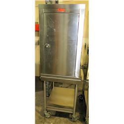 Stainless Steel Holding Cabinet on Rolling Cart 23.5"W x 29"D x 40"H