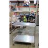 Image 1 : Rolling Stainless Steel 3-Tier Shelving Unit w/ Adjustable Metal Shelves
