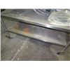 Image 2 : Rolling Stainless Steel 5-Tier Shelving Unit w/ Adjustable Metal Shelves (Shelf Only). Contents not 