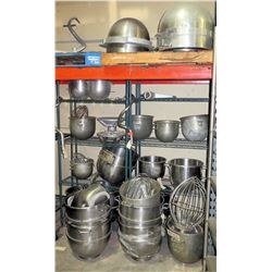 Contents of Shelving Unit: Mixing Bowls & Accessories