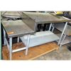 Image 1 : Staggered-Height Stainless Steel Utility Table w/ Undershelf