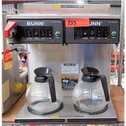Bunn O'Matic CWTF 4/2 Twin 120V Coffee Brewer w/ 4 Top Warmers