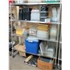 Image 1 : Rolling 3-Tier Shelving Unit w/ Adjustable Metal Shelves (Shelf Only, No Contents)