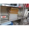 Image 10 : Contents of Shelf: Multiple Plastic Food Storage Containers w/ Lids, Steel Pans, etc