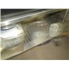 Image 9 : Contents of Shelving Unit:Multiple Plastic Food Storage Containers, Steel Pans, etc