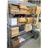 Image 1 : Metal Wire 4-Tier Shelving Unit & Contents: Cases White Lids, Foam Take Out Containers, etc