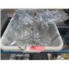 Image 2 : Bin of Salt & Vinegar Bottles w/ Lids & Metal Stand