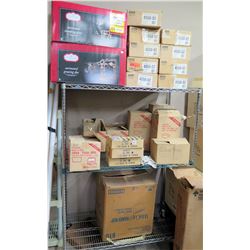 Metal Wire 3-Tier Adjustable Shelving Unit & Contents - Sugar Caddy, Christmas Items, etc