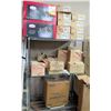 Image 1 : Metal Wire 3-Tier Adjustable Shelving Unit & Contents - Sugar Caddy, Christmas Items, etc