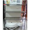 Image 1 : Black Metal Wire 4-Tier Shelving Unit (shelf only, contents not inclduded)