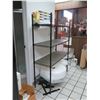 Image 2 : Black Metal Wire 4-Tier Shelving Unit (shelf only, contents not inclduded)