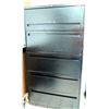 Image 1 : Black Metal 5-Drawer Lateral File Cabinet 67”W x 3’D x 19.5”H