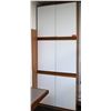 Image 1 : Tall Laminate & Wood 6-Door Cabinet w/ Adjustable Shelving