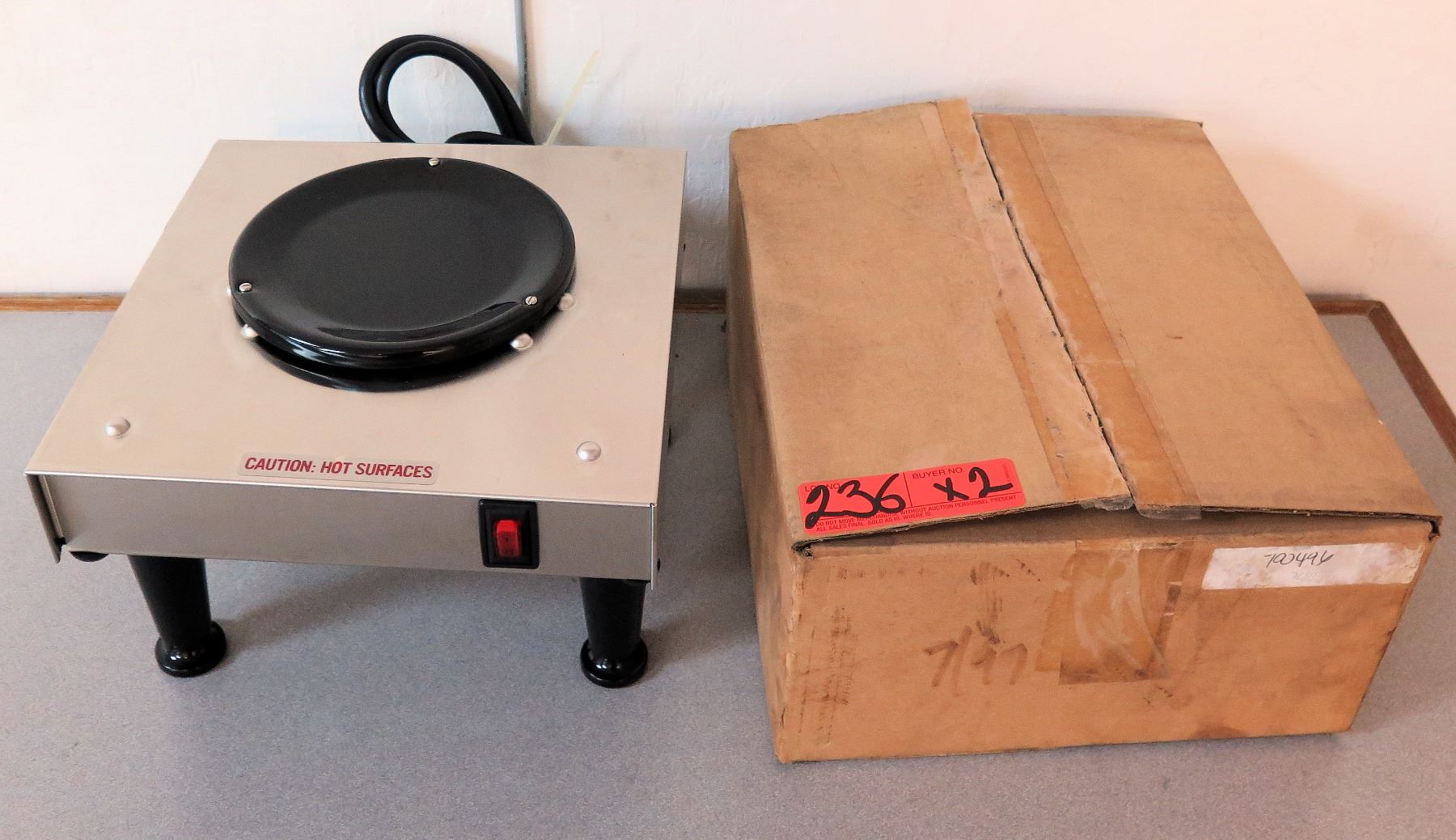 Qty 2 Newco Gw1 Freestanding Countertop Coffee Warmer Base Oahu