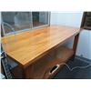 Image 2 : Wooden Table w/ Undershelf 69”’W x 30”D x 37”H