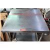 Image 1 : Square Stainless Steel Work Prep Table w/ Undershelf