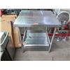Image 2 : Square Stainless Steel Work Prep Table w/ Undershelf