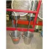 Image 2 : Qty 2 Freestanding Ice Wine Buckets w/ Pedestal Stand