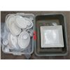 Image 1 : Qty 2 Bins Dishes - Square & Oval Serving Plates & Ramekins