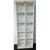 Image 1 : Qty 2 Tall White Shelves w/ 5 Compartments