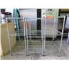 Image 2 : Qty 3 Short 3-Tier Wire Shelving Units 23”’W x 13”D x 30”H