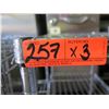 Image 4 : Qty 3 Short 3-Tier Wire Shelving Units 23”’W x 13”D x 30”H