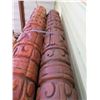 Image 7 : Qty 2 Tall Architectural Carved Decorative Tiki Poles